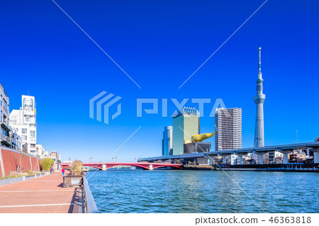 東京淺草Sumidagawa和天空樹 東京淺草Sumidagawa和天空樹 46363818