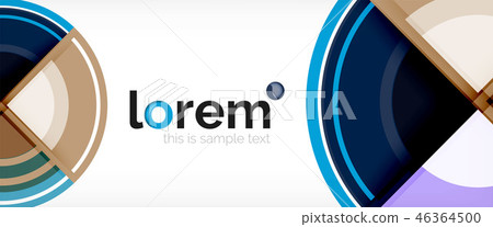 Multicolored round shapes abstract background Multicolored round shapes abstract background 46364500