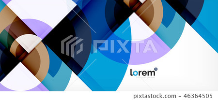 Multicolored round shapes abstract background Multicolored round shapes abstract background 46364505