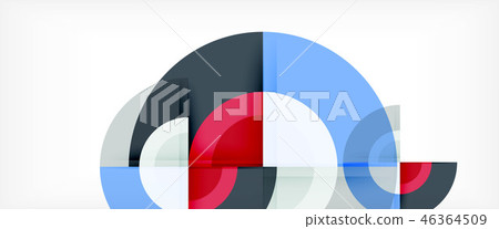 Multicolored round shapes abstract background Multicolored round shapes abstract background 46364509