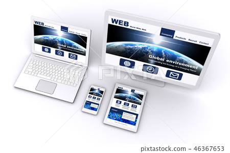 Responsive website design 46367653