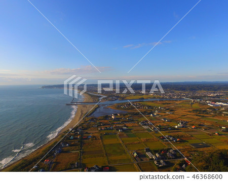 從Capo da Tong面向南部的海岸〜無人機的空中拍攝(千葉縣菊井市) 從Capo da Tong面向南部的海岸〜無人機的空中拍攝(千葉縣菊井市) 46368600