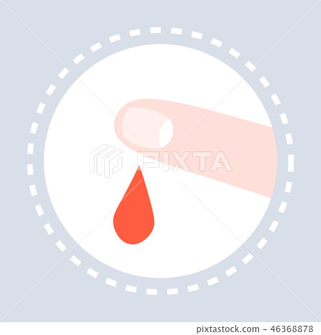 blood donation wounded finger icon healthcare medical service logo medicine and health symbol 46368878