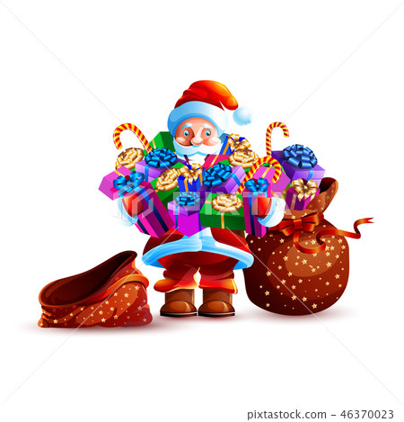 Illustration isolated character santa 46370023