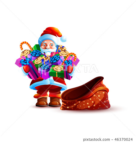 Illustration isolated character santa 46370024