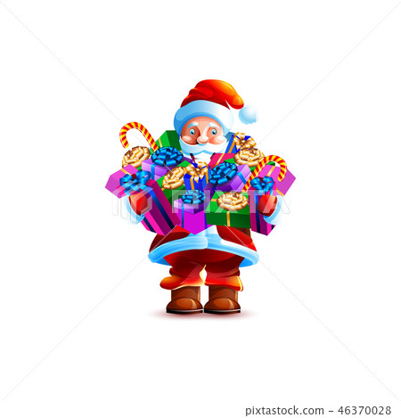Illustration isolated character santa 46370028