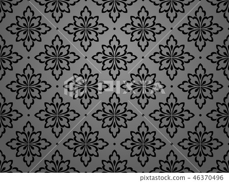Flower geometric pattern. Seamless background.  46370496