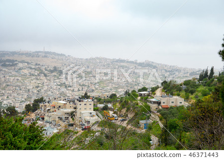 Jerusalem panoramic roof view  46371443