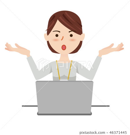 女商人休閒計算機 46371445