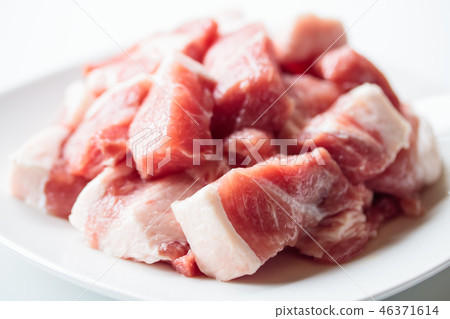 Pork/diced for curry stew 46371614