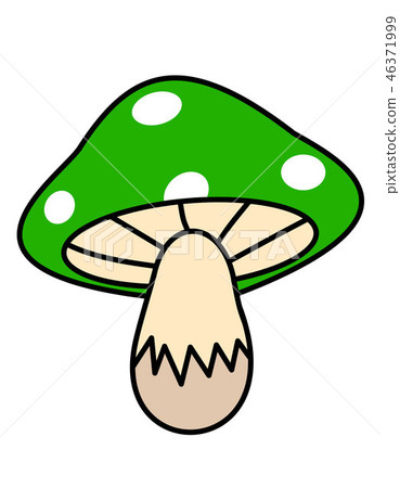 蘑菇（綠色，白色） 46371999
