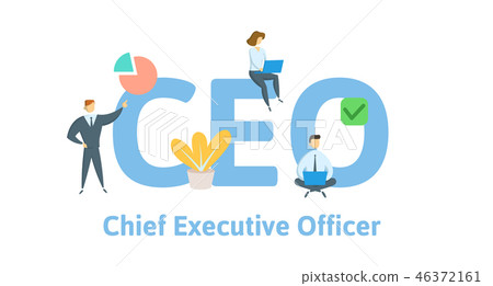 CEO, Chief Executive Officer. Concept With... - Stock Illustration ...