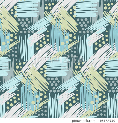 Abstract hand drawn vector seamless pattern... - Stock Illustration ...