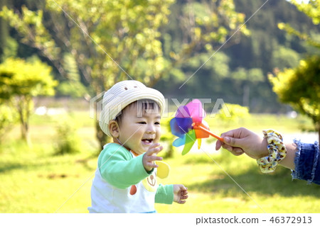 Child baby one year old boy 46372913
