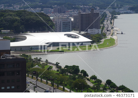 松江從高層建築的視圖 46373171