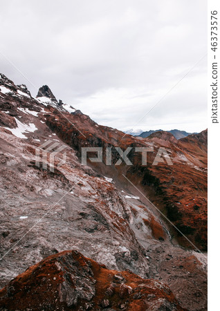 Grass mountain valley Titlis Engelberg Switzerland 46373576