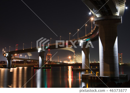 Inaba port line night view 46373877