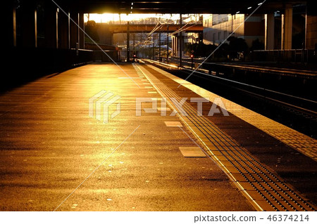 Winter station home sunset 46374214