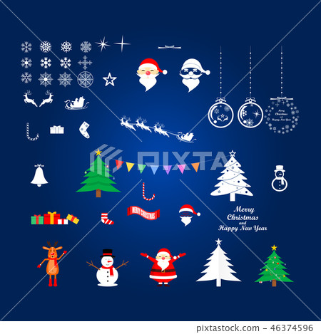 Christmas and New Years background. Christmas and New Years background. 46374596