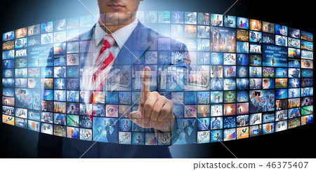 Collage of photos with businessman Collage of photos with businessman 46375407