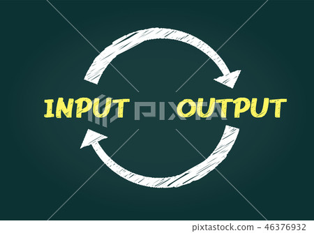 業務,輸入和輸出黑板圖像,矢量插圖 業務,輸入和輸出黑板圖像,矢量插圖 46376932