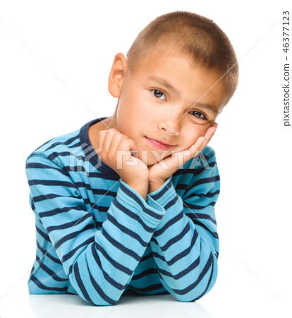 Portrait of a cute little boy Portrait of a cute little boy 46377123