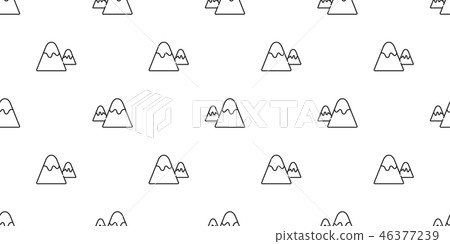 mountain seamless pattern vector snow mountain 46377239