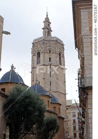 Miguelete, bell tower of Valencia Cathedral in Spain, Miguelete, bell tower of Valencia Cathedral in Spain, 46378167