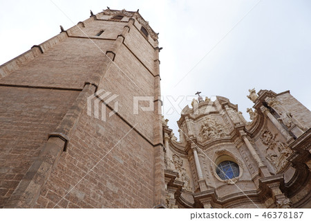 Miguelete, bell tower of Valencia Cathedral in Spain, Miguelete, bell tower of Valencia Cathedral in Spain, 46378187