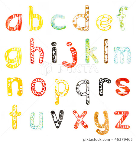 lower case alphabet 46379465