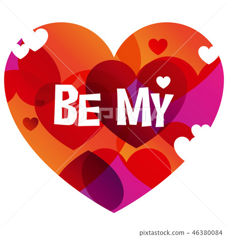Valentine instagram in trendy color transition 46380084