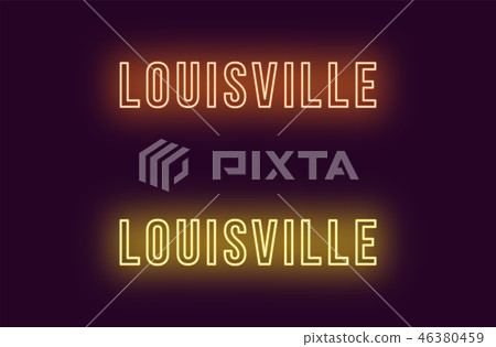 Looeyville Kentucky neon sign Louisville Stock Photo - Alamy