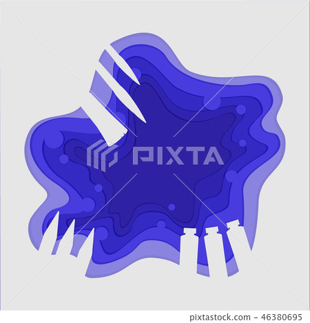 Paper cutting paint supplies 46380695