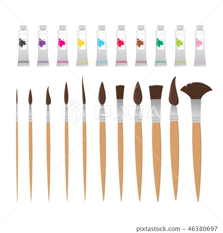 Drawing equipment and paint tubes elements 46380697