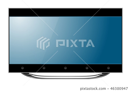 TV screen flat lcd led vector illustration - Stock Illustration ...