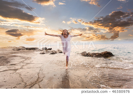 In embraces of extraordinary nature in the summer 46380976