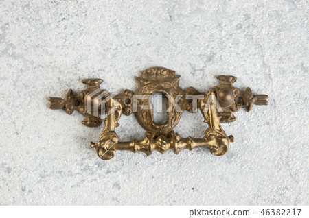 Vintage bronze door handle 46382217