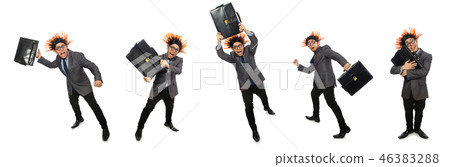 Funny man with mohawk hairstyle Funny man with mohawk hairstyle 46383288