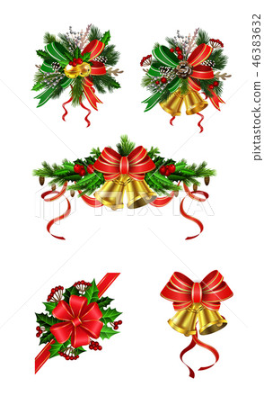 Christmas festive decoration from christmas tree branches 46383632