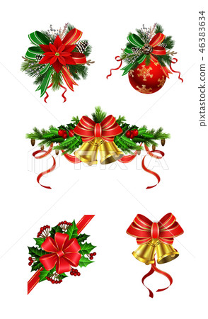 Christmas festive decoration from christmas tree branches 46383634