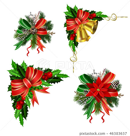 Christmas festive decoration from christmas tree branches 46383637