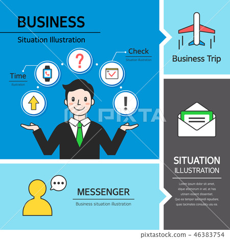 Business situation illustration 46383754
