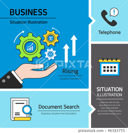 Business situation illustration 46383755