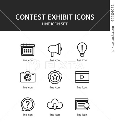 Simple line icon collection - Stock Illustration [46384071] - PIXTA