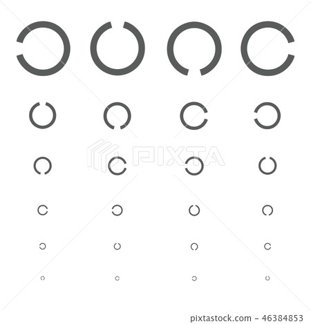 Vision test examination ophthalmology illustration icon Vision test examination ophthalmology illustration icon 46384853