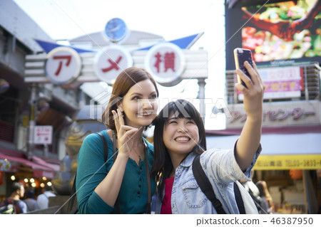 Foreigners and Tokyo sightseeing Ameyoko 46387950
