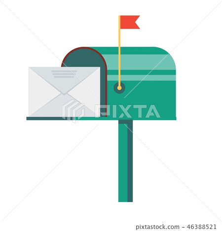 Retro vinatge styed mail box. Retro vinatge styed mail box. 46388521