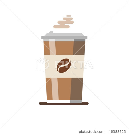 Coffee cup vector illustration isolated on background. Coffee cup vector illustration isolated on background. 46388523