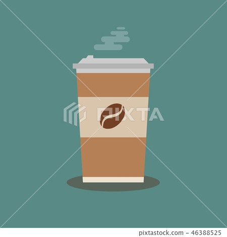 Coffee cup vector illustration isolated on background. Coffee cup vector illustration isolated on background. 46388525