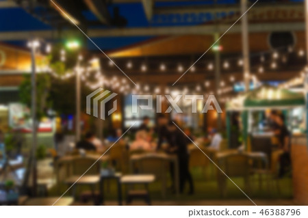 blur night festival in a restaurant blur night festival in a restaurant 46388796